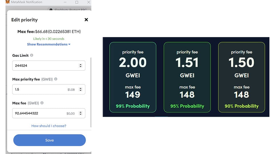 Max Priority Fee for Crypto Gas