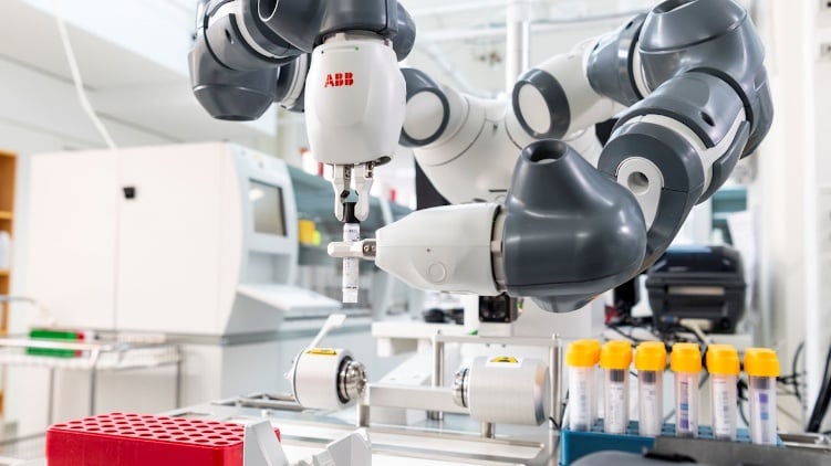 ABB's collaborative robot takes the strain out of sampling at Karolinska  University Laboratory | News center