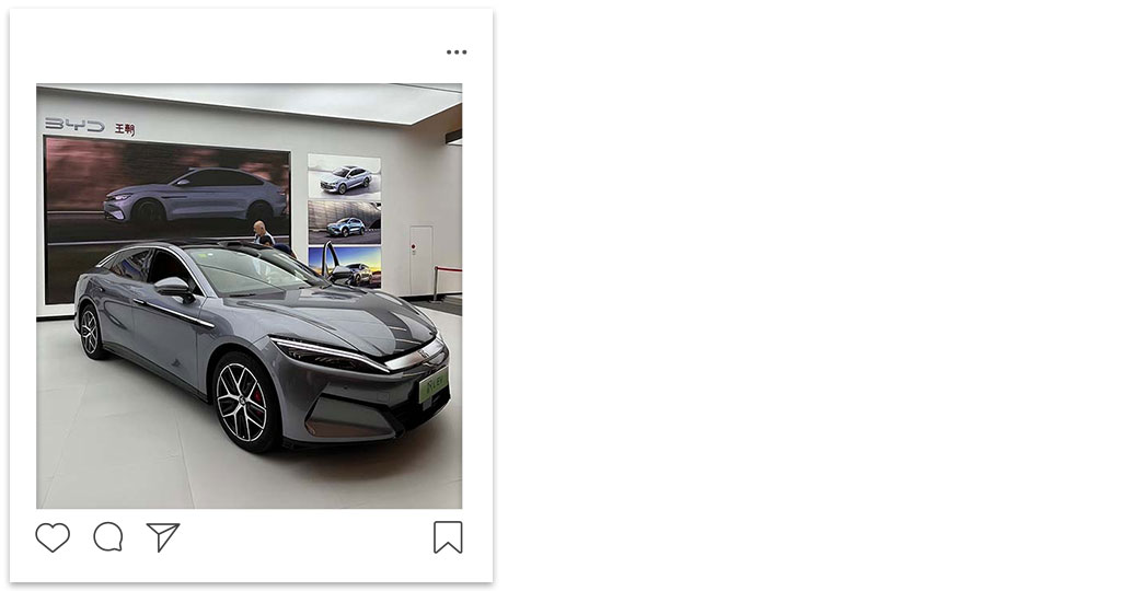 BYD’s latest EV lineup on-site